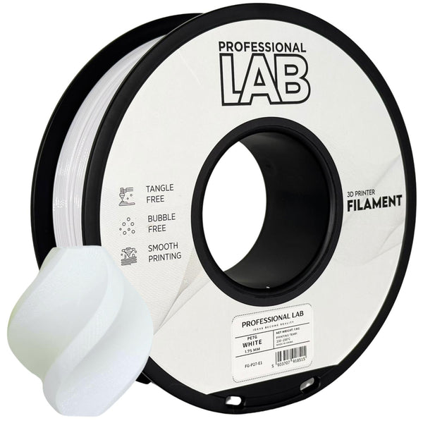 PETG Weiß, 1.75mm, +/- 0.03mm - Prof. Lab Filament