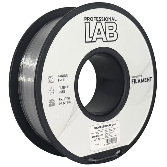 PETG Transparent, 1.75mm, +/- 0.03mm - Prof. Lab Filament