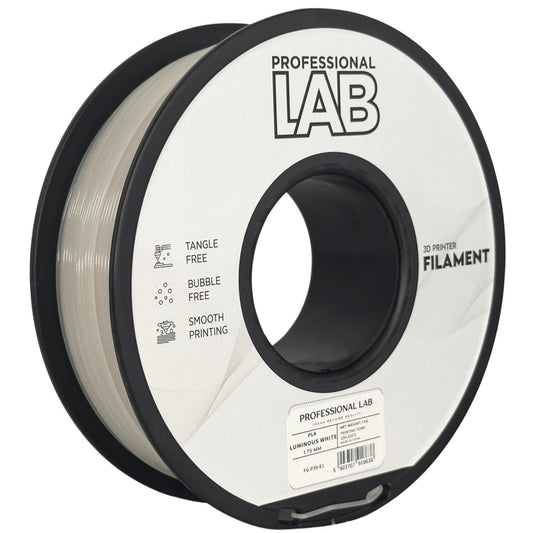 PLA Filament leuchtend Weiß 1.75mm – Prof. Lab