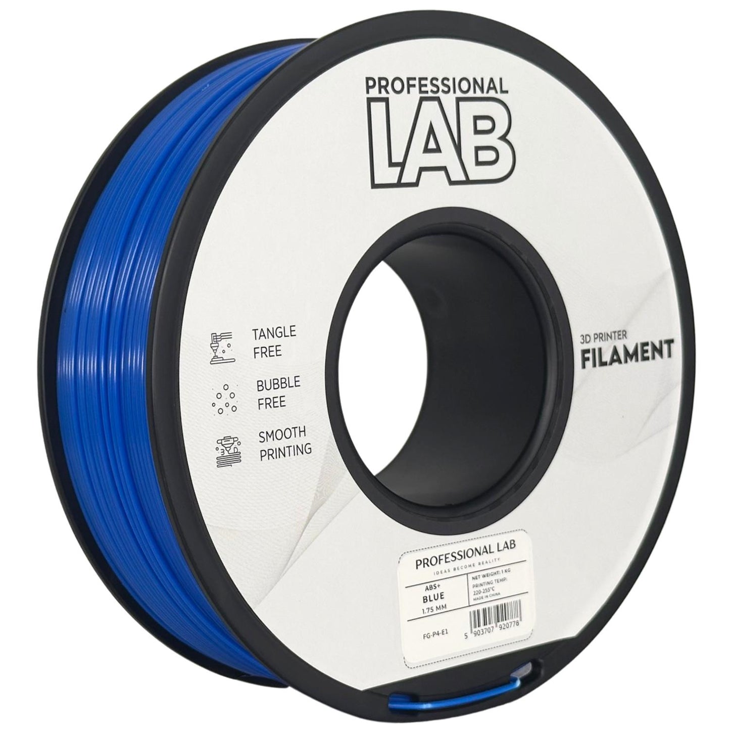 ABS+ Blau, 1.75mm, +/- 0.03mm - Prof. Lab Filament