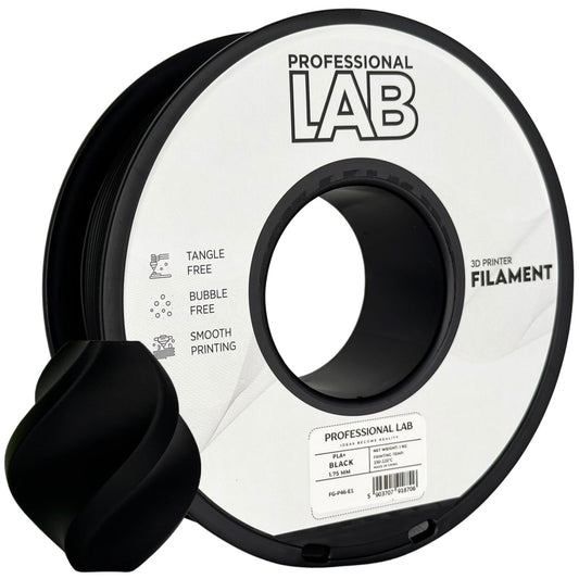 PLA+ Schwarz, 1.75mm, +/- 0.03mm - Prof. Lab Filament