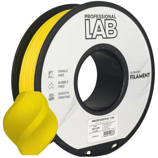 PLA+ Gelb, 1.75mm, +/- 0.03mm - Prof. Lab Filament