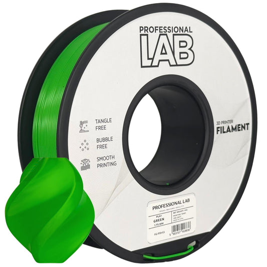 PLA+ Grün, 1.75mm, +/- 0.03mm - Prof. Lab Filament