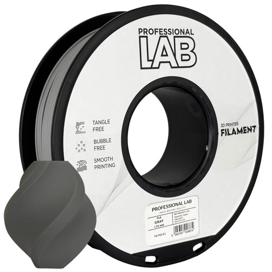 PLA Grau, 1.75mm, +/- 0.03mm - Prof. Lab Filament
