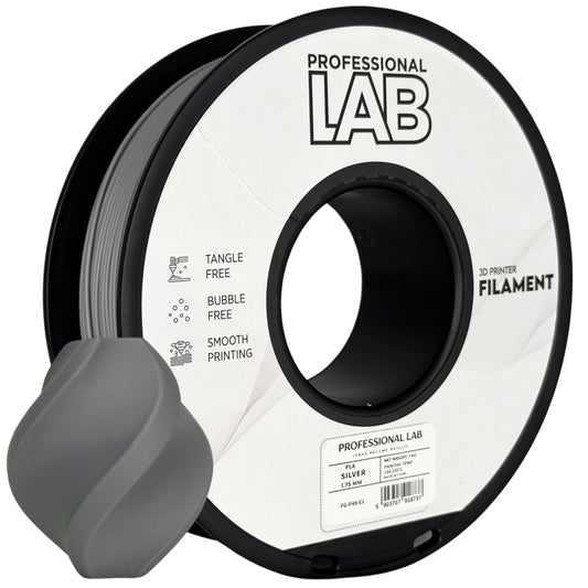 PLA Silber, 1.75mm, +/- 0.03mm - Prof. Lab Filament