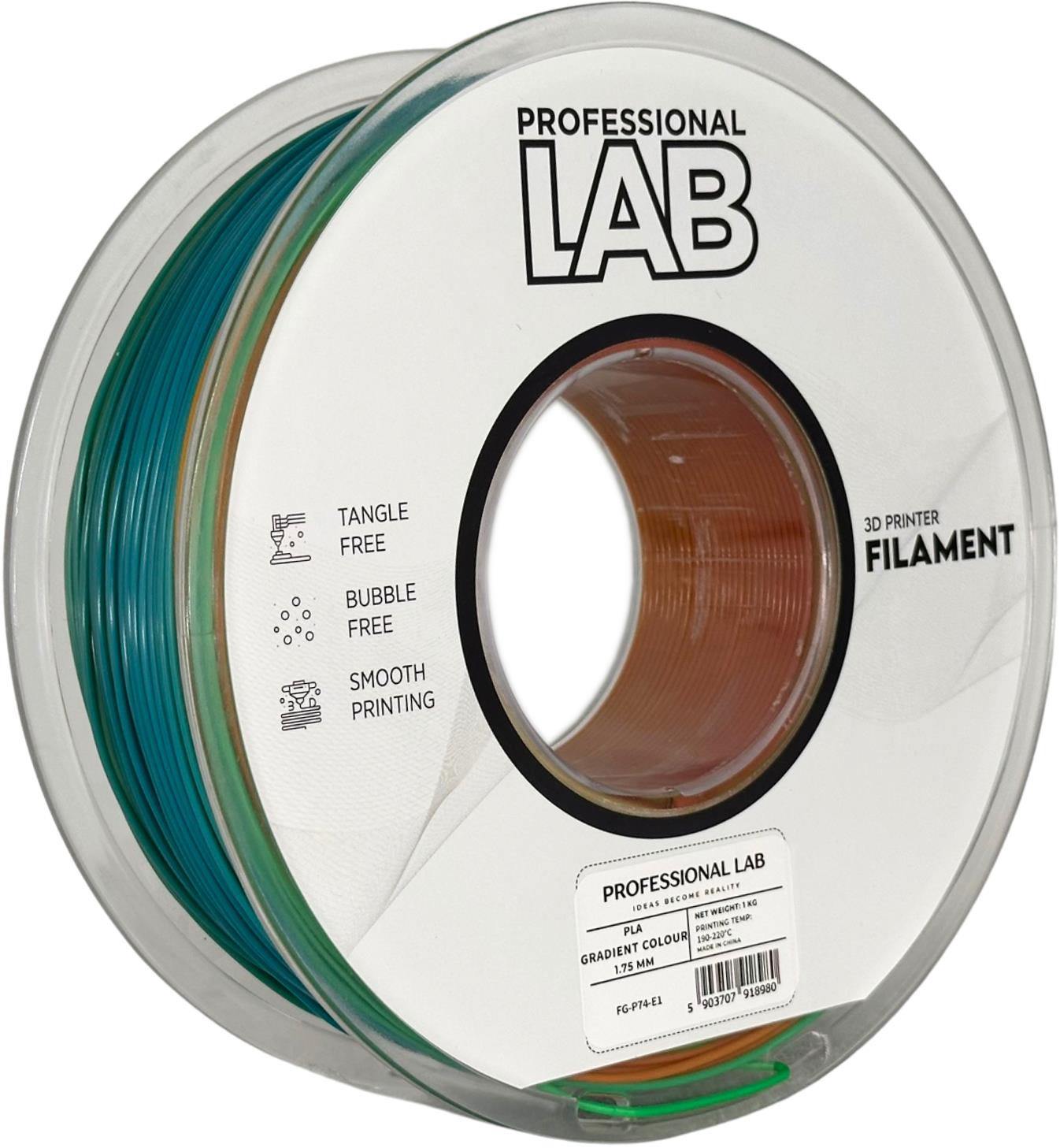 PLA Filament Farbverlauf 1.75mm – Prof. Lab