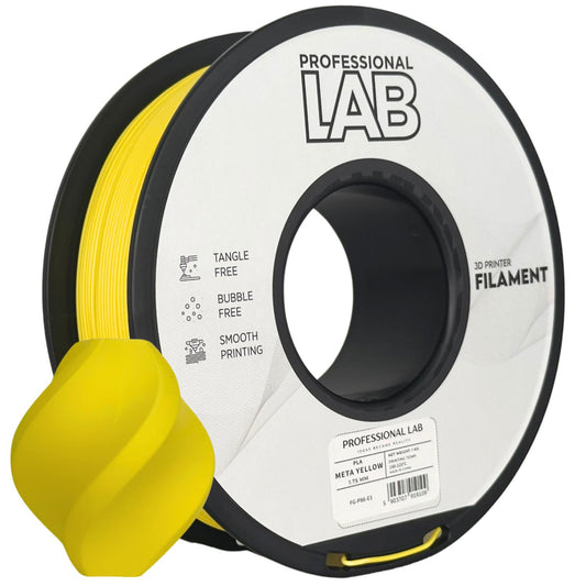 PLA meta Gelb, 1.75mm, +/- 0.03mm - Prof. Lab Filament