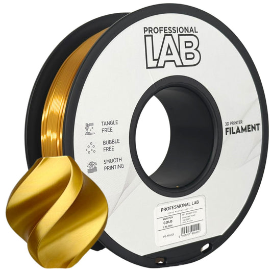 Silk PLA Gold, 1.75mm, +/- 0.03mm - Prof. Lab Filament