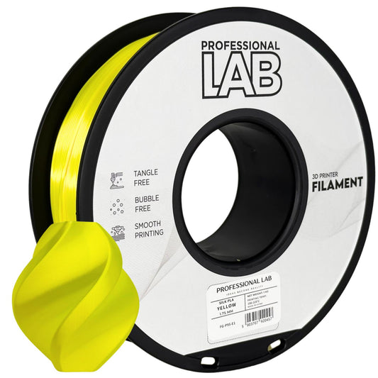 Silk PLA Gelb, 1.75mm, +/- 0.03mm - Prof. Lab Filament