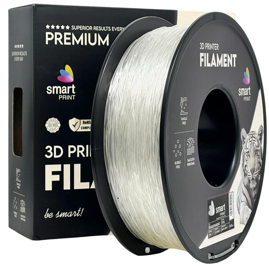 TPU Transparent, 1.75mm, +/- 0.03mm - Smart Print Filament