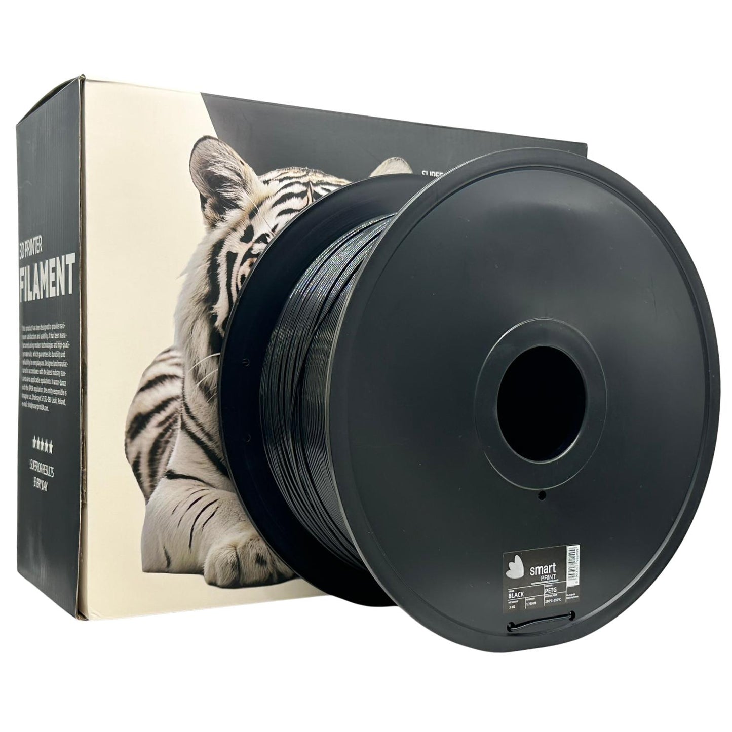 PETG 3kg Filament Schwarz 1.75mm – Smart Print