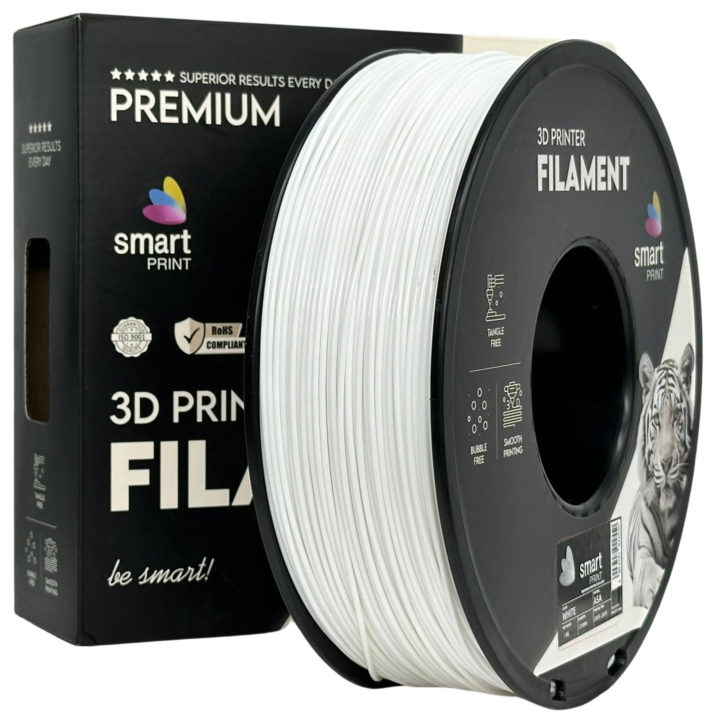 ASA Weiß, 1.75mm, +/- 0.03mm - Smart Print Filament
