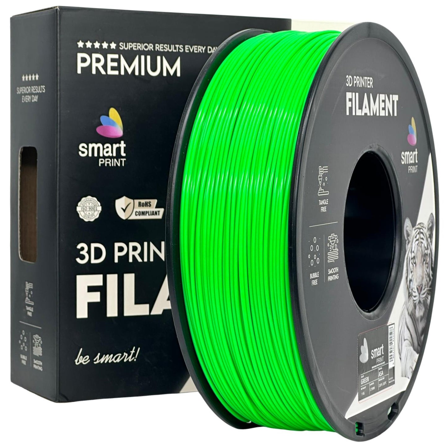 ASA Grün, 1.75mm, +/- 0.03mm - Smart Print Filament