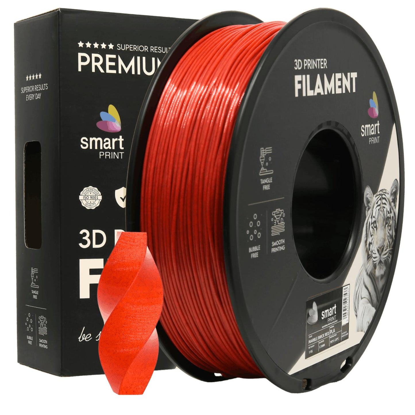 PLA Filament Ziegelrot Marmor 1.75mm – Smart Print