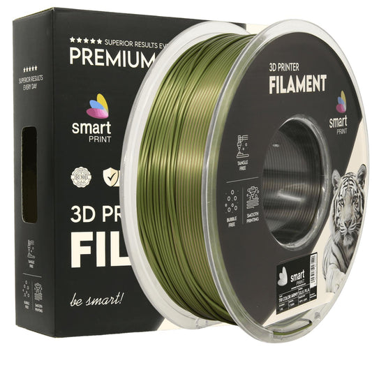 Silk PLA Filament Armee Dreifarbig 1.75mm – Smart Print