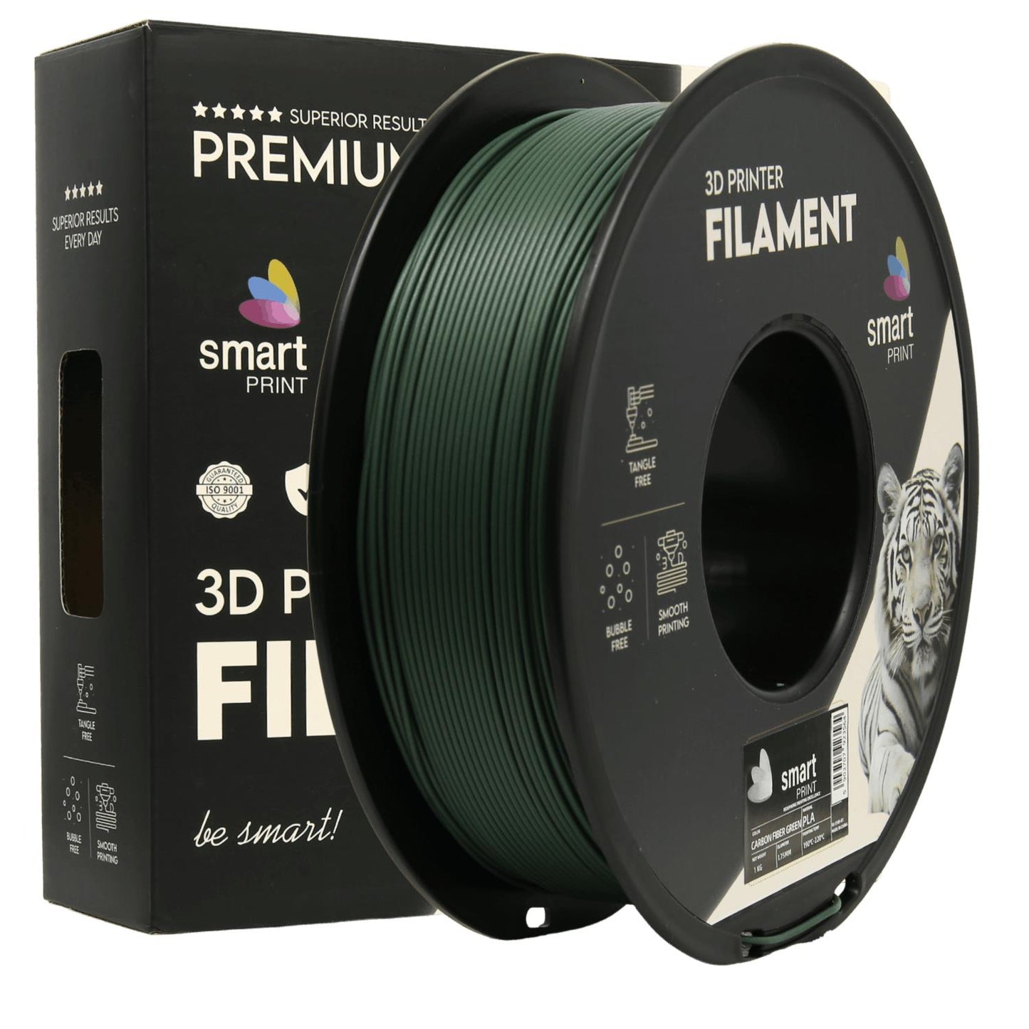 PLA Carbon Fiber Filament Grün 1.75mm – Smart Print
