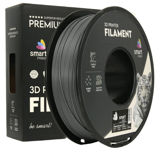 PLA Carbon Fiber Filament Grau Matt 1.75mm – Smart Print
