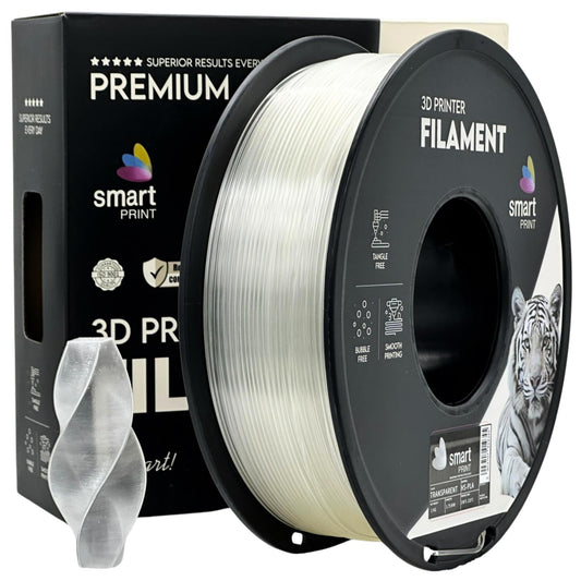 PLA High Speed Transparent, 1.75mm, +/- 0.03mm - Smart Print Filament