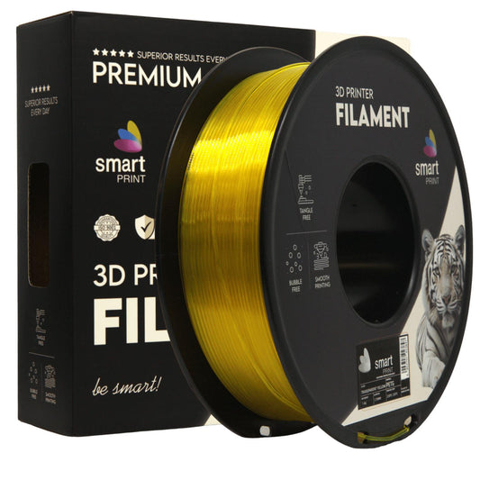 PETG Gelb Transparent, 1.75mm, +/- 0.03mm - Smart Print Filament