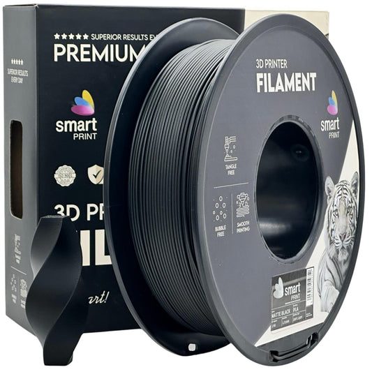 PLA Matte Schwarz, 1.75mm, +/- 0.03mm - Smart Print Filament