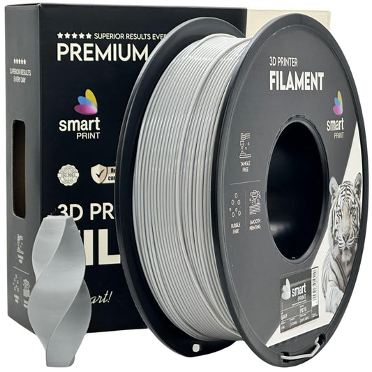 PETG Grau, 1.75mm, +/- 0.03mm - Smart Print Filament