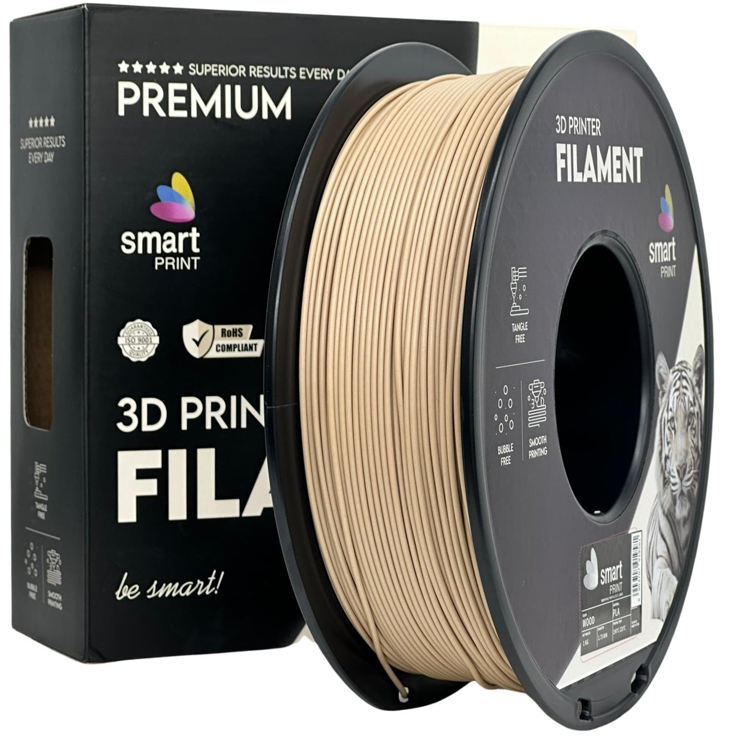 PLA Wood Holz, 1.75mm, +/- 0.03mm - Smart Print Filament
