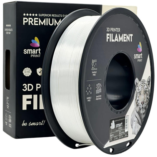Silk PLA Weiß, 1.75mm, +/- 0.03mm - Smart Print Filament