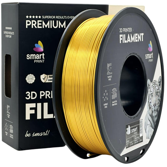 Silk PLA Gold, 1.75mm, +/- 0.03mm - Smart Print Filament