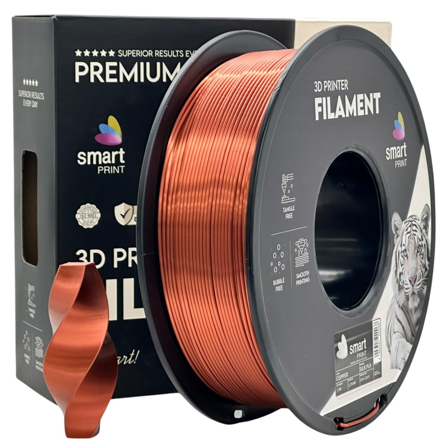 Silk PLA Kupfer, 1.75mm, +/- 0.03mm - Smart Print Filament