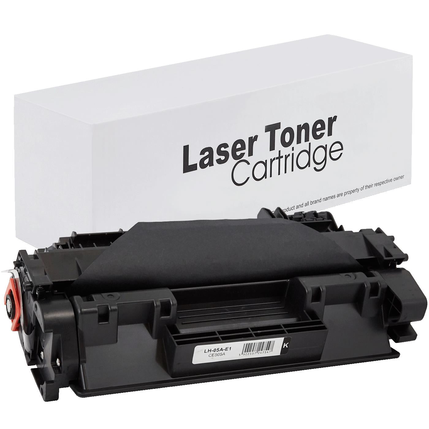 HP / Canon CE505A Toner für LaserJet P2030 – Schwarz, 2700 Seiten, kompatibler Ersatz