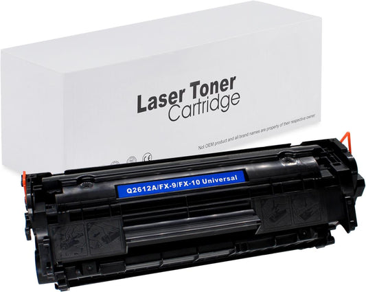 HP / Canon Q2612A Toner für LaserJet 1010 (LaserJet / i-SENSYS) – Schwarz, 2000 Seiten, kompatibler Ersatz