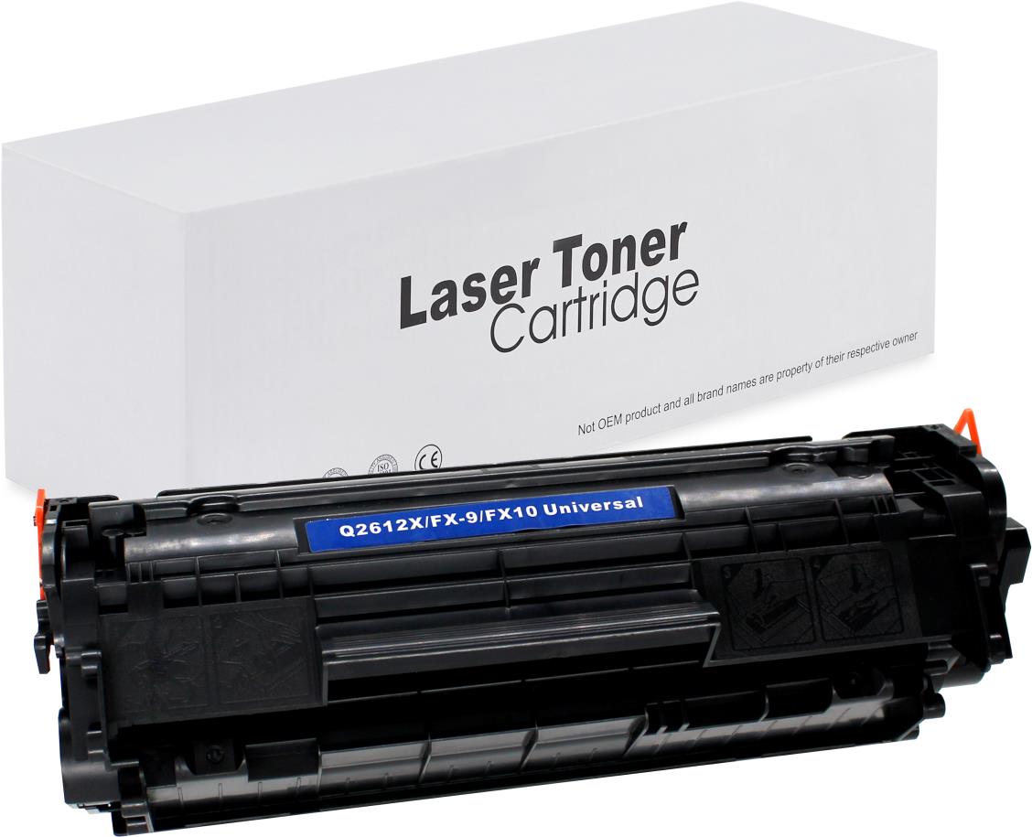 HP / Canon Q2612X Toner für LaserJet 1010 (LaserJet / i-SENSYS) – Schwarz, 2800 Seiten, kompatibler Ersatz