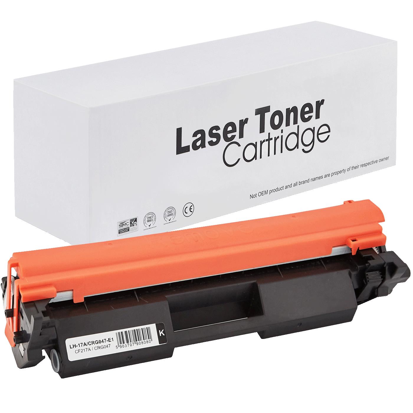 HP / Canon CF217A Toner für LaserJet Pro M102A (LaserJet Pro / i-SENSYS) – Schwarz, 1600 Seiten, kompatibler Ersatz
