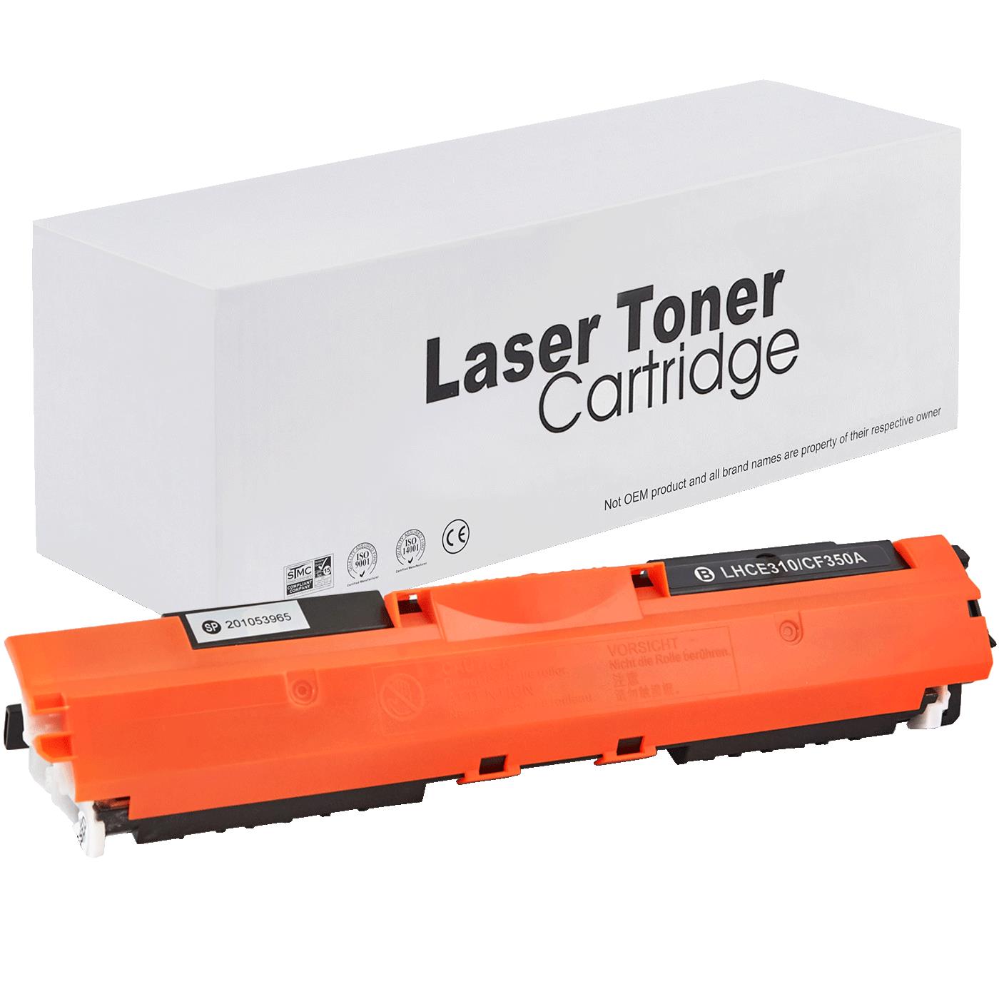 HP CE310A Toner für Color LaserJet Pro CP1025 – Schwarz, 1300 Seiten, kompatibler Ersatz