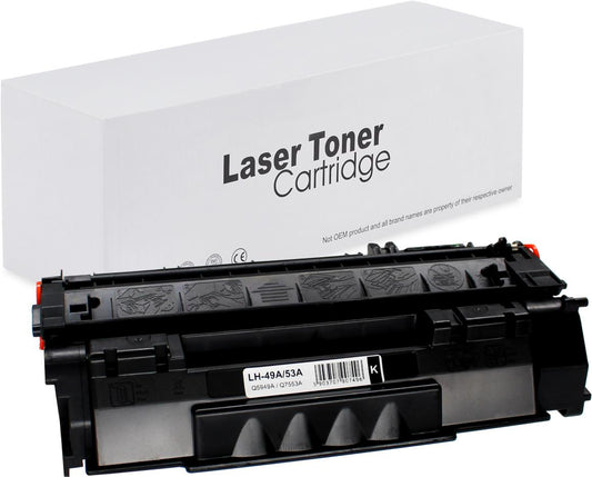 HP / Canon Q5949A Toner für LaserJet 1320 (LaserJet / i-SENSYS) – Schwarz, 3000 Seiten, kompatibler Ersatz