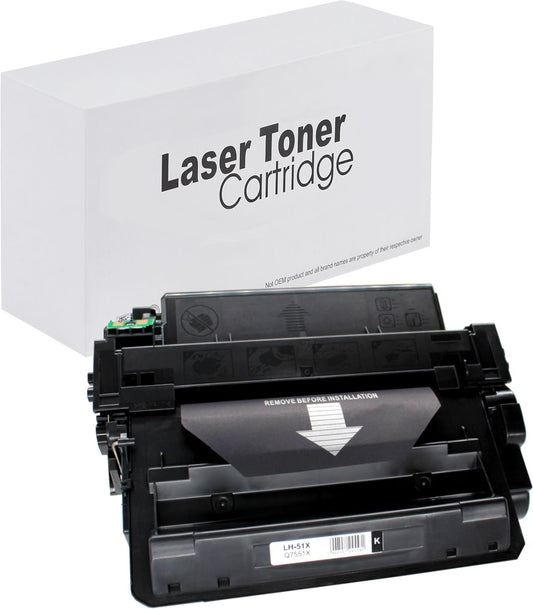 HP Q7551X Toner für LaserJet M3035 MFP – Schwarz, 13000 Seiten, kompatibler Ersatz
