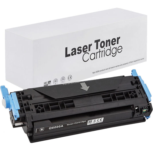 HP Q6000A Toner für Color LaserJet 1600 – Schwarz, 2500 Seiten, kompatibler Ersatz