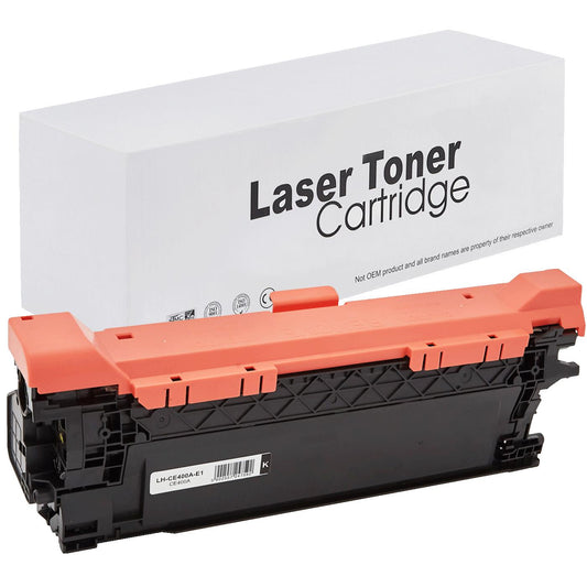 HP CE400A Toner für Color LaserJet Enterprise 500 Color M551dn – Schwarz, 5500 Seiten, kompatibler Ersatz