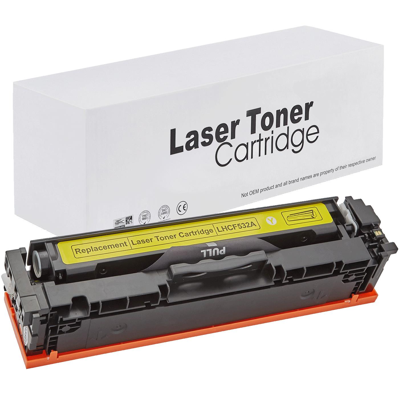 HP CF532A Toner für Color LaserJet Pro MFP M180n – Gelb, 900 Seiten, kompatibler Ersatz