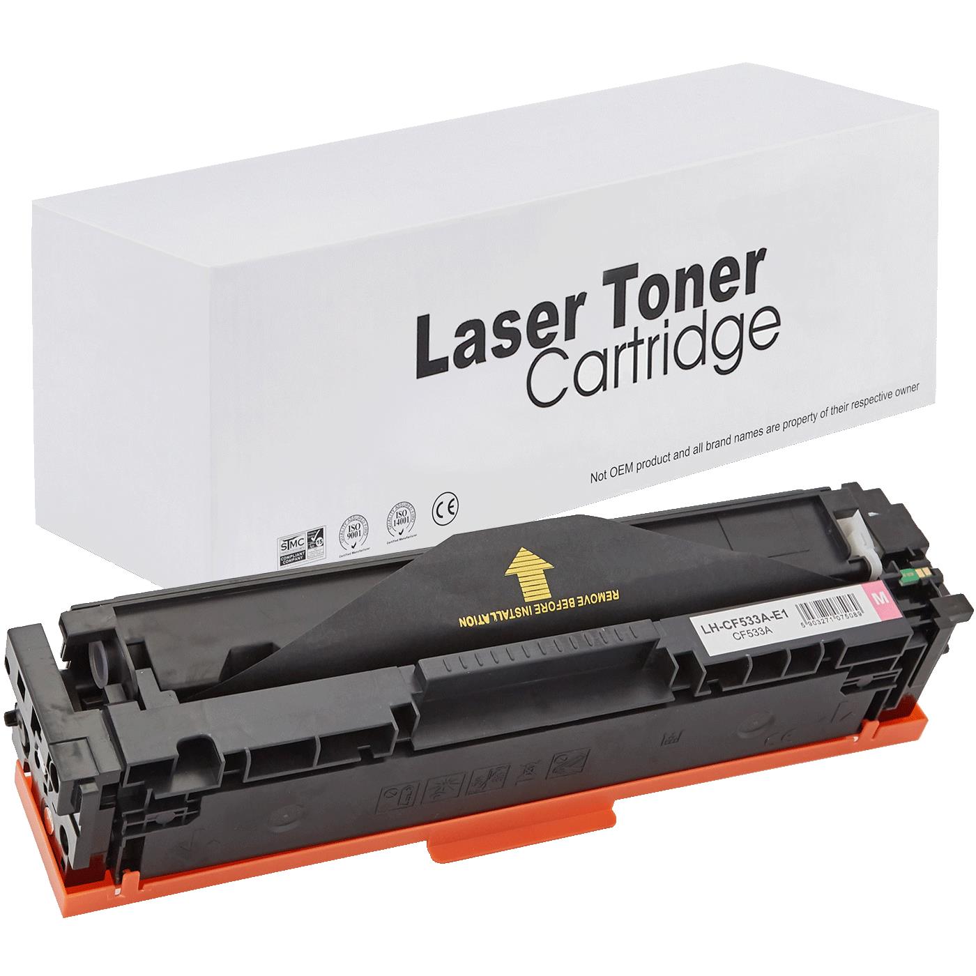 HP CF533A Toner für Color LaserJet Pro M154 – Magenta, 900 Seiten, kompatibler Ersatz