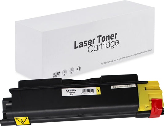 Kyocera TK590Y Toner für FS-C2016MFP – Gelb, 5000 Seiten, kompatibler Ersatz