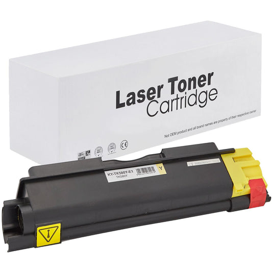 Kyocera / Mita TK580Y Toner für FS-C 5150 DN – Gelb, 2800 Seiten, kompatibler Ersatz