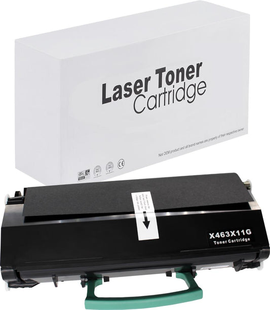 Lexmark X463X11G Toner für X463DE – Schwarz, 15000 Seiten, kompatibler Ersatz