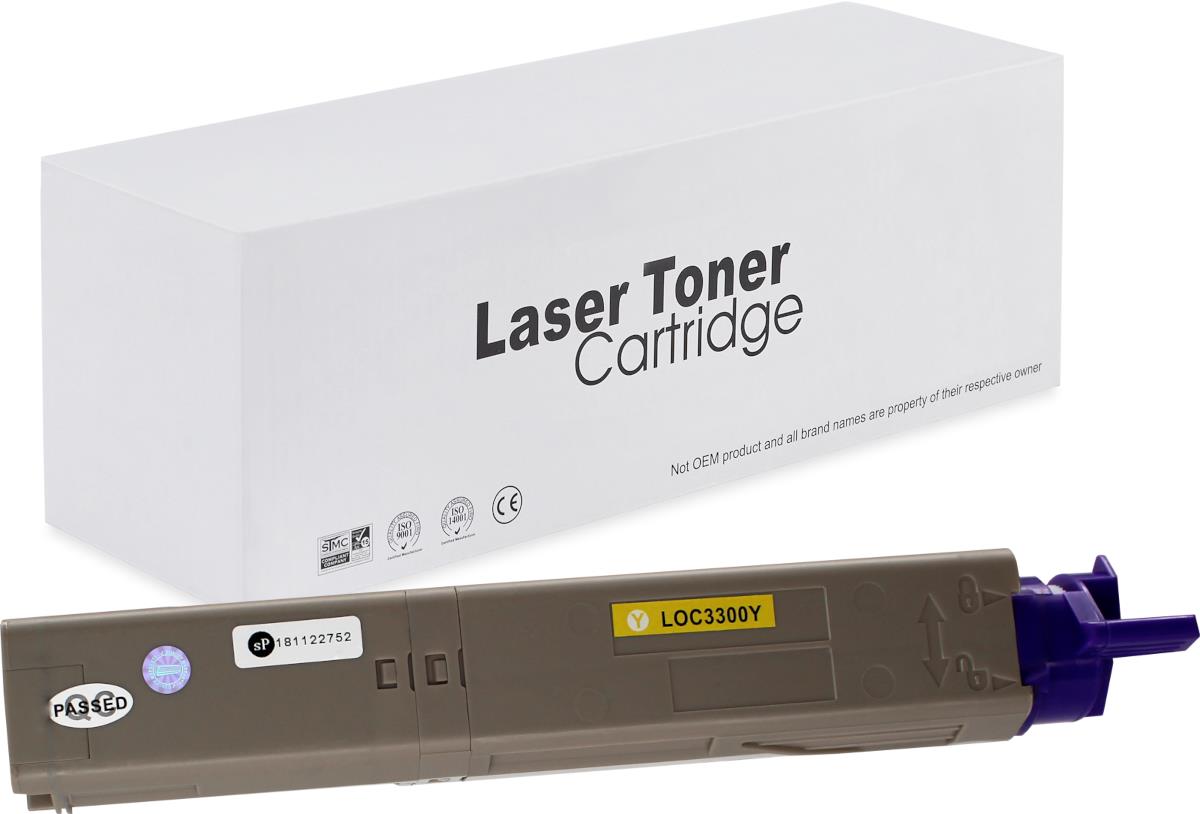 Oki 43459329 Toner für C 3300 (C / MC) – unbekannt, 2500 Seiten, kompatibler Ersatz